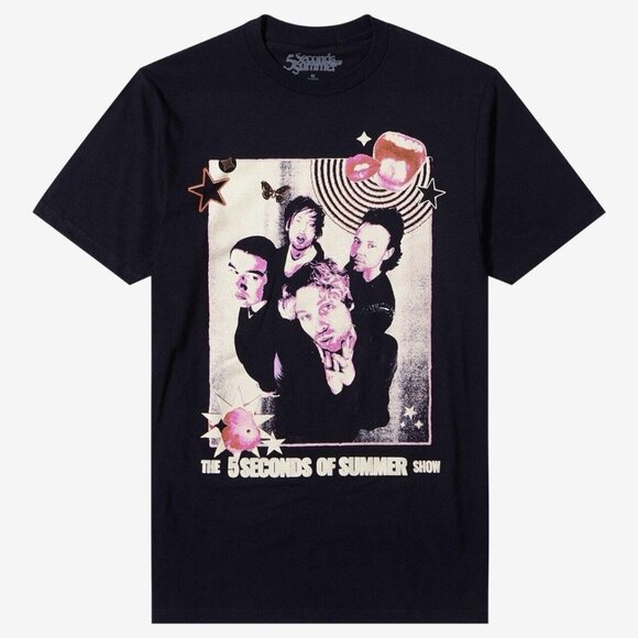 5 Seconds of Summer Other - 5 Seconds Of Summer Show Band Photo T-Shirt X-LARGE New